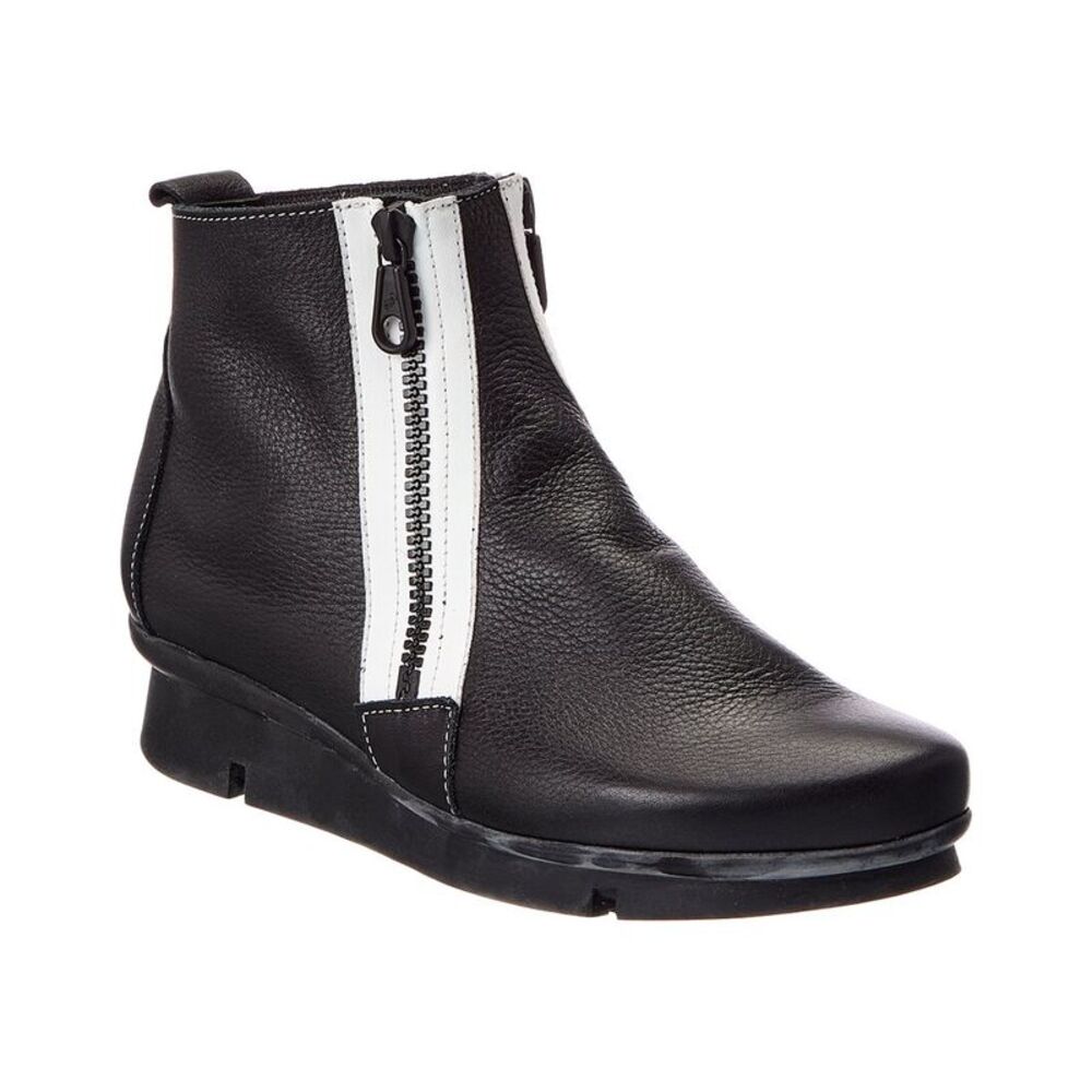 Arche Padwan Leather Bootie, Black